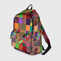 Рюкзак Разноцветные лоскуты от нейросети, цвет: 3D-принт