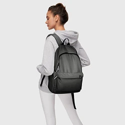 Рюкзак Серый, черный градиент, цвет: 3D-принт — фото 2