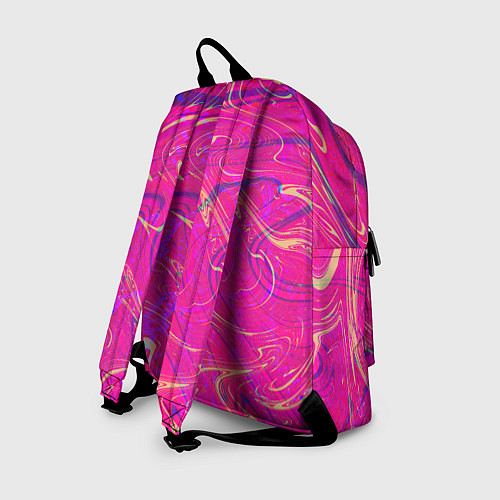 Рюкзак Розовая абстракция / 3D-принт – фото 2