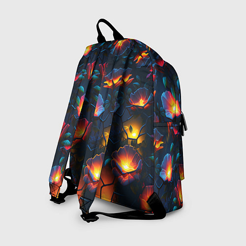 Рюкзак Светящиеся цветы / 3D-принт – фото 2