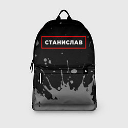 Рюкзак Станислав - в красной рамке на темном, цвет: 3D-принт — фото 2
