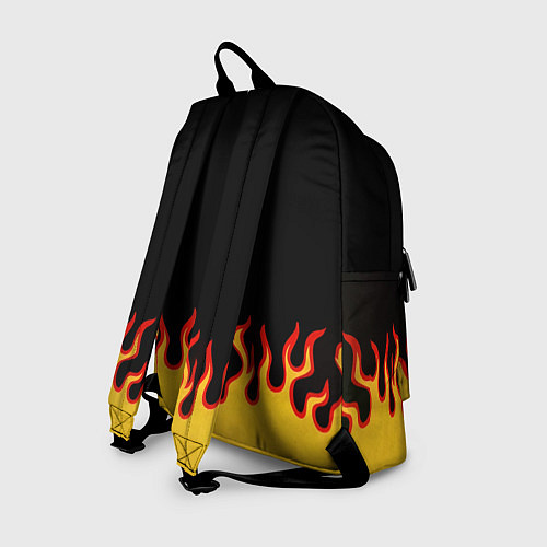 Рюкзак Горящее пламя / 3D-принт – фото 2