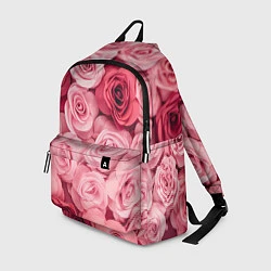 Рюкзак Чайная пыльная роза - нежно розовый цветок, цвет: 3D-принт