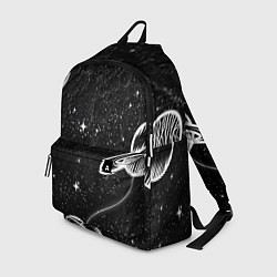 Рюкзак Черно-белый Сатурн, цвет: 3D-принт