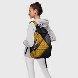 Рюкзак Желтая текстурная линия, цвет: 3D-принт — фото 2