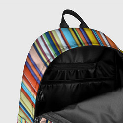 Рюкзак Абстрактное множество разноцветных листов, цвет: 3D-принт — фото 2