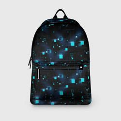 Рюкзак Светящиеся неоновые квадраты, цвет: 3D-принт — фото 2