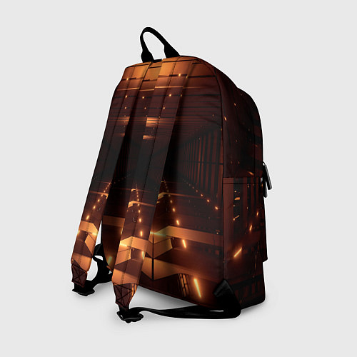 Рюкзак Оранжевые фонари в полной темноте / 3D-принт – фото 2