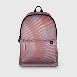 Рюкзак Абстрактные розовые волнообразные линии, цвет: 3D-принт — фото 2