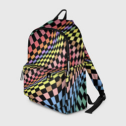 Рюкзак Colorful avant-garde chess pattern - fashion