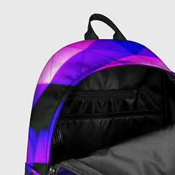 Рюкзак Неоновые треугольники, цвет: 3D-принт — фото 2