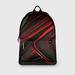 Рюкзак Black and red abstract, цвет: 3D-принт — фото 2