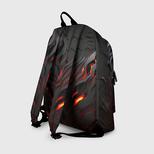 Рюкзак Объемное черное пламя / 3D-принт – фото 2