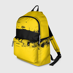 Рюкзак Черно-желтая полоса Cyberpunk 2077, цвет: 3D-принт