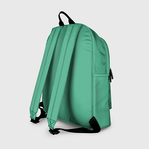 Рюкзак Зеленое яблоко на мятном фоне / 3D-принт – фото 2