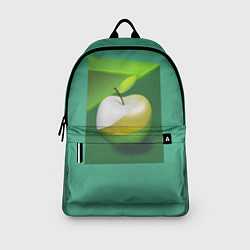 Рюкзак Зеленое яблоко на мятном фоне, цвет: 3D-принт — фото 2