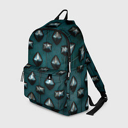 Рюкзак Зелёная шипованная броня, цвет: 3D-принт