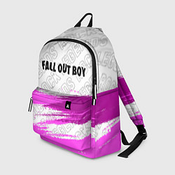 Рюкзак Fall Out Boy rock legends: символ сверху, цвет: 3D-принт