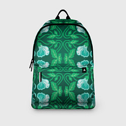 Рюкзак Зелёный цветочный паттерн, цвет: 3D-принт — фото 2