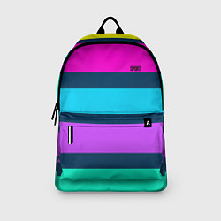 Рюкзак Разноцветные неоновые полосы, цвет: 3D-принт — фото 2