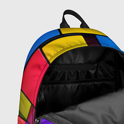 Рюкзак Красочные объемные блоки, цвет: 3D-принт — фото 2