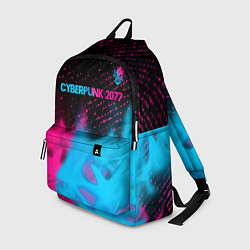 Рюкзак Cyberpunk 2077 - neon gradient: символ сверху, цвет: 3D-принт
