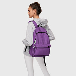 Рюкзак Сиреневого цвета с узорами, цвет: 3D-принт — фото 2