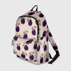 Рюкзак Слива с листьями - пиксель арт