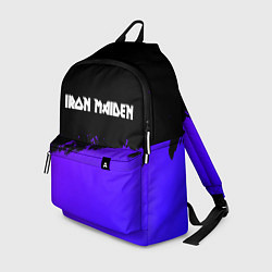 Рюкзак Iron Maiden purple grunge, цвет: 3D-принт
