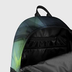 Рюкзак Black green elements, цвет: 3D-принт — фото 2