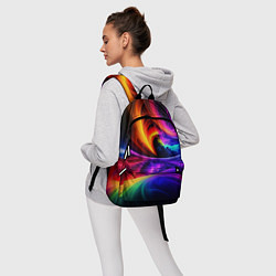 Рюкзак Неоновая краска, цвет: 3D-принт — фото 2