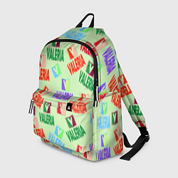 Рюкзак Валерия - разноцветный текст, цвет: 3D-принт