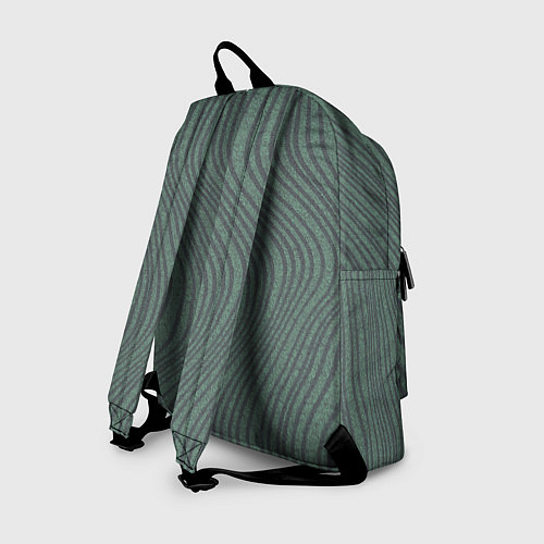 Рюкзак Кривые линии зеленый / 3D-принт – фото 2