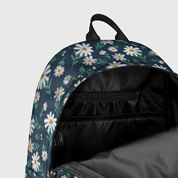 Рюкзак Паттерн с ромашками, цвет: 3D-принт — фото 2
