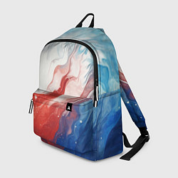 Рюкзак Белый синий красный, цвет: 3D-принт