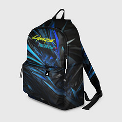 Рюкзак Cyberpunk 2077 phantom liberty blue logo, цвет: 3D-принт