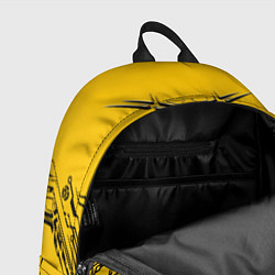 Рюкзак Киберпанк Yellow-Black, цвет: 3D-принт — фото 2