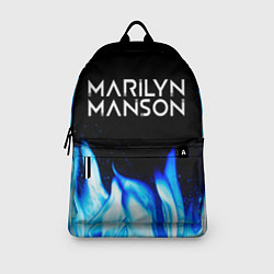 Рюкзак Marilyn Manson blue fire, цвет: 3D-принт — фото 2