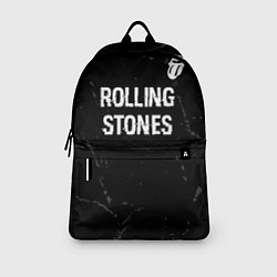 Рюкзак Rolling Stones glitch на темном фоне: символ сверх, цвет: 3D-принт — фото 2