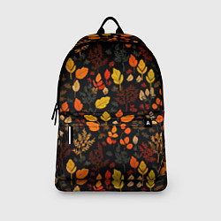 Рюкзак Осенние листья на черном фоне, цвет: 3D-принт — фото 2