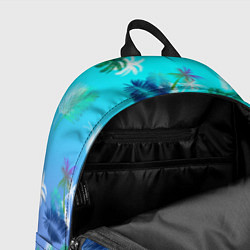 Рюкзак Пальмы на голубом градиенте, цвет: 3D-принт — фото 2