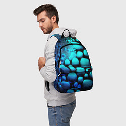 Рюкзак Объемные неоновые капли, цвет: 3D-принт — фото 2