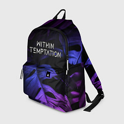 Рюкзак Within Temptation neon monstera, цвет: 3D-принт