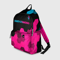 Рюкзак Death Stranding - neon gradient: символ сверху, цвет: 3D-принт