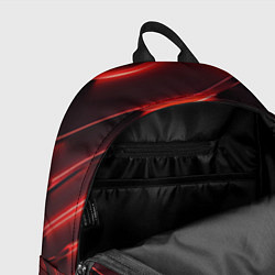 Рюкзак Красный неон абстракция, цвет: 3D-принт — фото 2