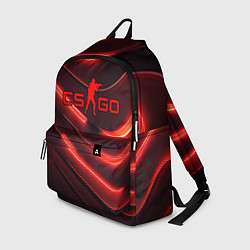 Рюкзак CS GO red neon, цвет: 3D-принт