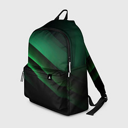 Рюкзак Черно зеленые полосы