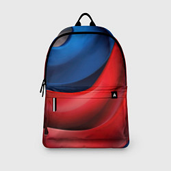 Рюкзак Абстракция белый синий красный, цвет: 3D-принт — фото 2