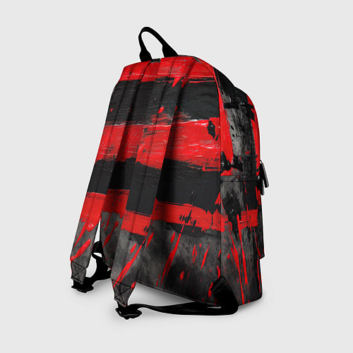 Рюкзак Текстура краски красные полосы / 3D-принт – фото 2