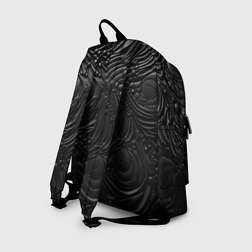 Рюкзак Черная текстура из кожи / 3D-принт – фото 2